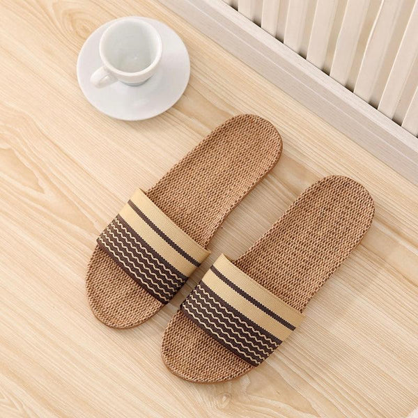 Soft Cotton and Linen Home Slippers for Comfortable Indoor Wear
